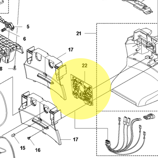 HUSQVARNA Printkort til Ladestation 320/330X/420/430X/440/450X/435X main product photo