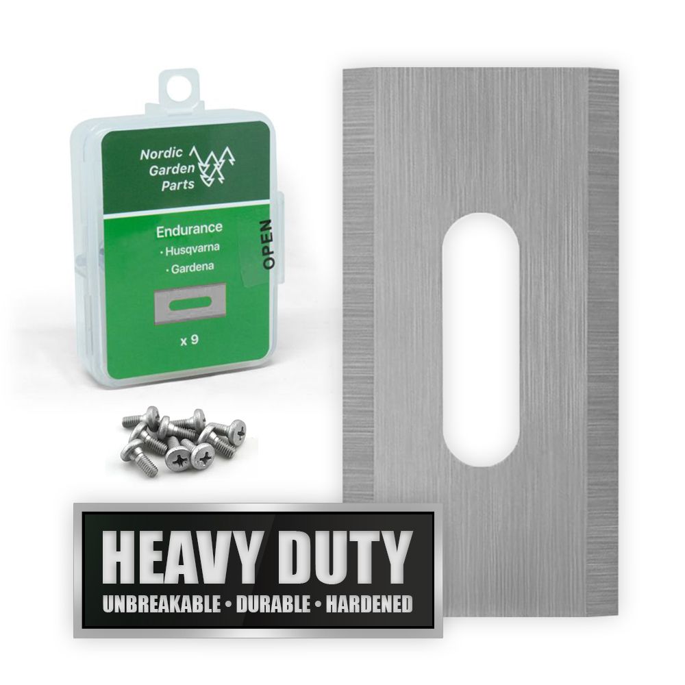 9 stk. NGP Rustfri Endurance knive til Husqvarna & Gardena main product photo
