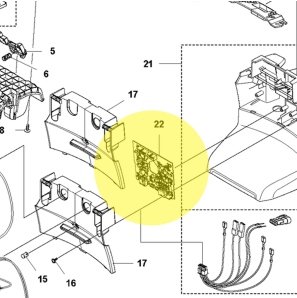 HUSQVARNA Printkort til Ladestation 320/330X/420/430X/440/450X/435X