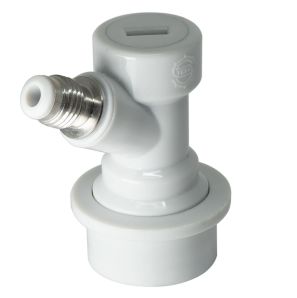 Malt Master Hvid CO2 Kobling til Cornelius fad og Kegs "Ball-Lock" indgang med gevind