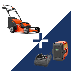 HUSQVARNA LC 142i Batteriplæneklipper inkl. batteri oplader