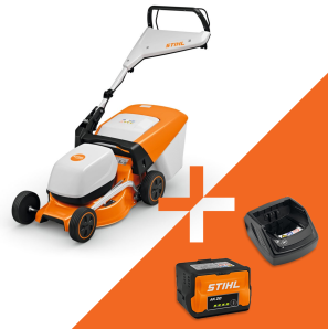 STIHL RMA 243 Plæneklipper - Med batteri og lader