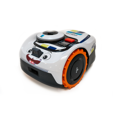 Politibil Hvid Skinds - Folie til Segway Navimow i105E, i108E, i206 AWD, i208 AWD, i210 AWD