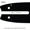 16"(40cm) / 3/8H / 1,3mm / 55 dl OREGON Sværd- og kædesæt til STIHL