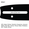 13"(33cm) / .325" / 1,5mm / 56dl AdvanceCut Sværd